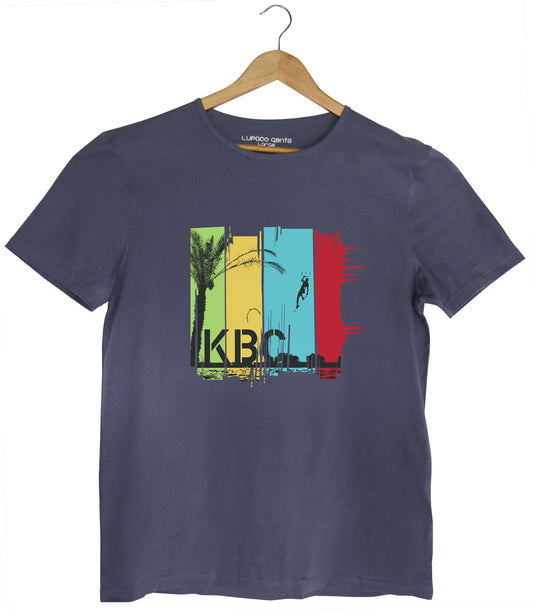 KBC Gents Shirt Slimfit "PALM BEACH"  navy blue