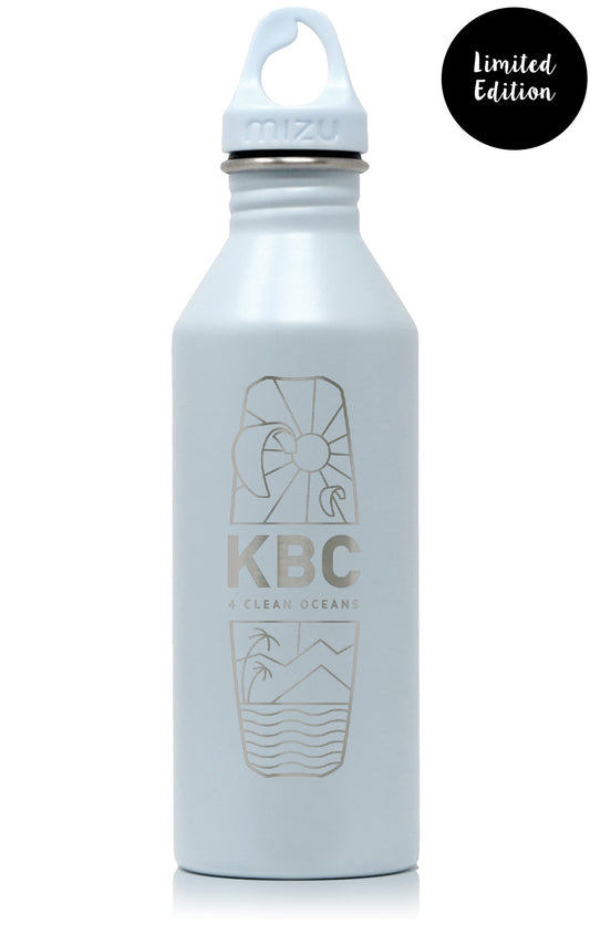 KBC Water Bottle 4CLEAN OCEANS [Design: BOARD] Ice blue (LASER ETCHING) 780 ml