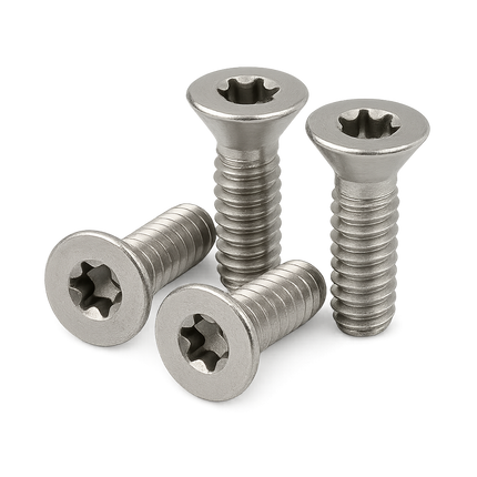 M6-12mm tapered head screws (A4 - T30 torx) x4