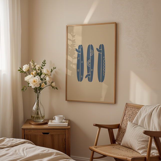 BOHO SURFBOARD POSTER