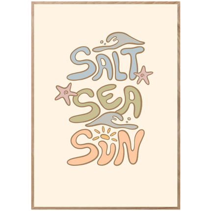 SALT SEA SUN POSTER