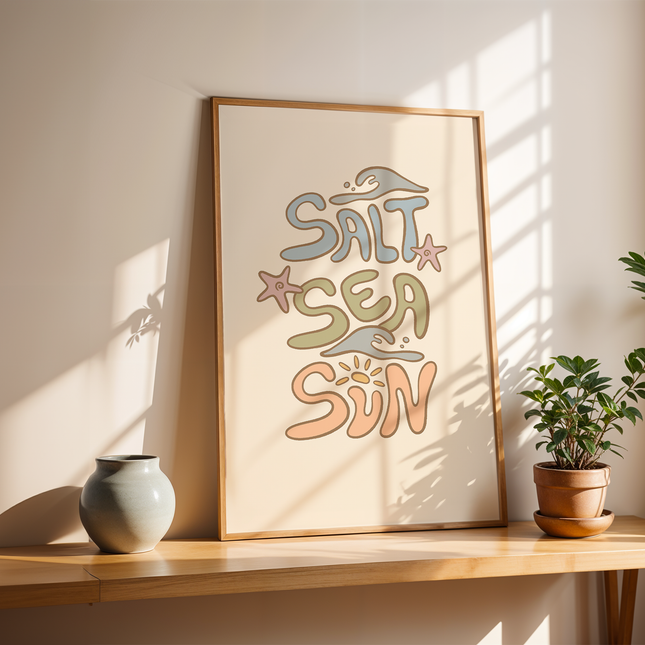 SALT SEA SUN POSTER