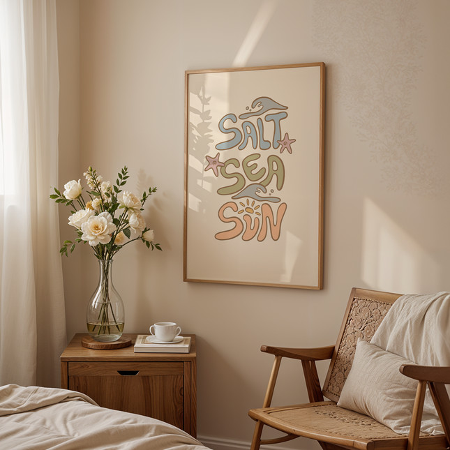 SALT SEA SUN POSTER
