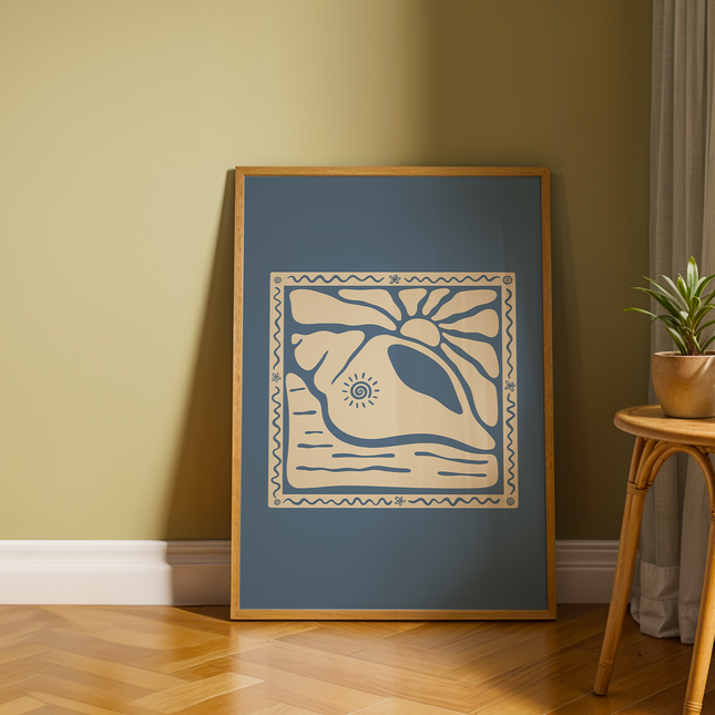 SUNNY SEASHELL POSTER