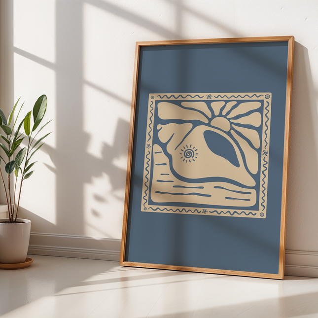 SUNNY SEASHELL POSTER