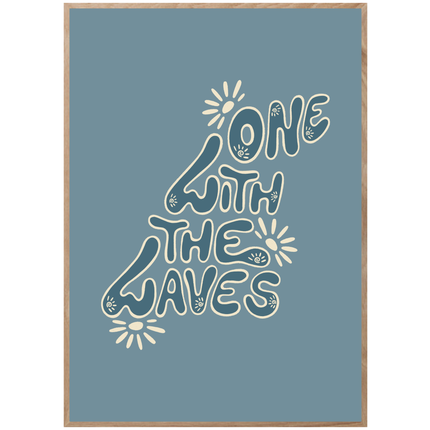 ONE WITH THE WAVES POSTER