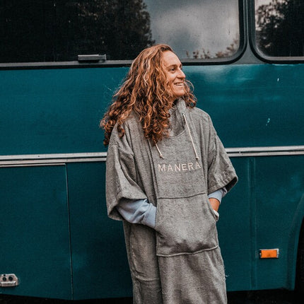 Bamboo Summer Poncho Seagreen