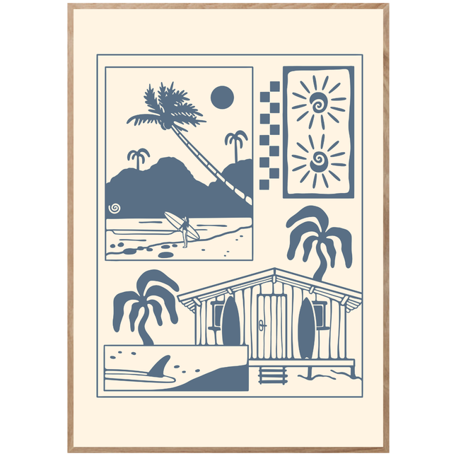 SURF SHACK POSTER