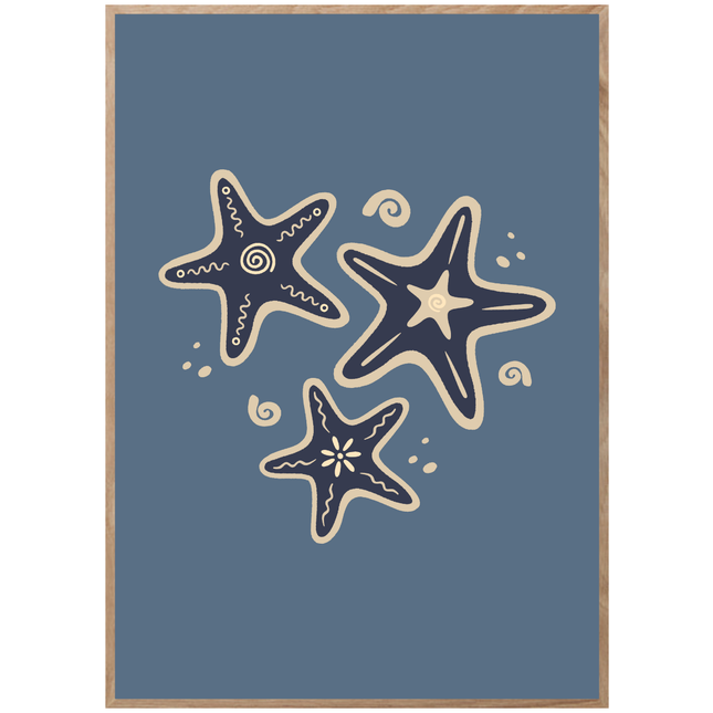 AFFICHE DE FÊTE ÉTOILE DE MER
