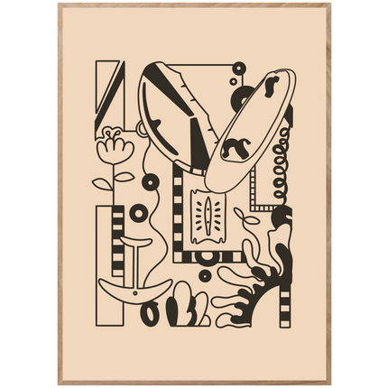 WING LINE ART POSTER
