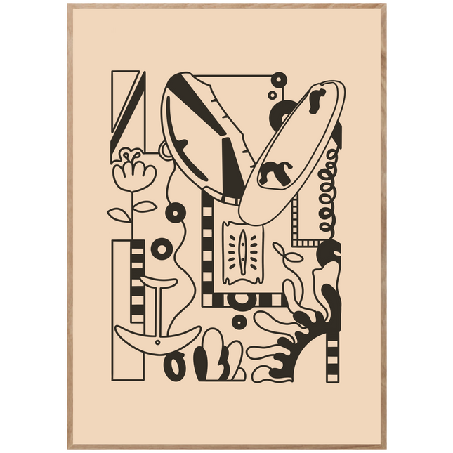 WING LINE ART POSTER