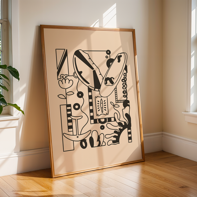 WING LINE ART POSTER