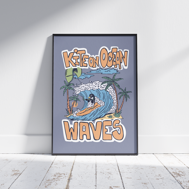 OCEAN WAVES POSTER