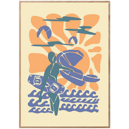 CLOUDY SUNSET POSTER