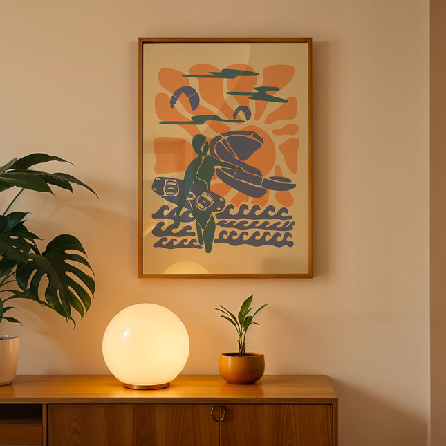 CLOUDY SUNSET POSTER