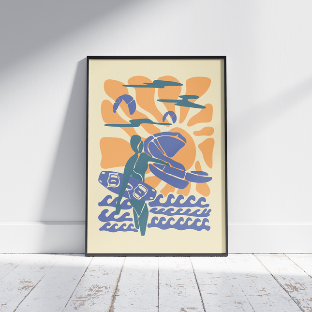 CLOUDY SUNSET POSTER