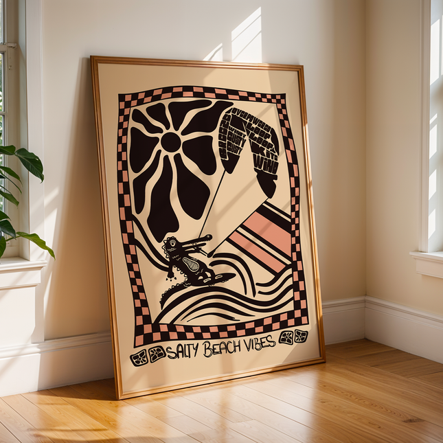 SALTY BEACH VIBES POSTER