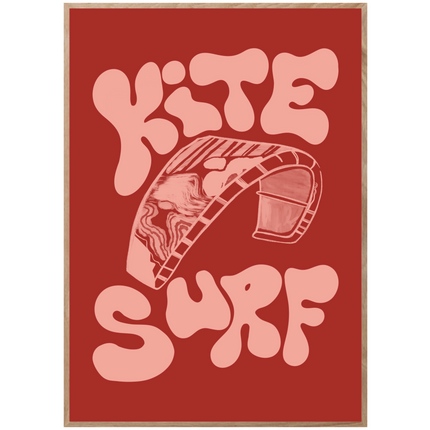 RED KITE SURF POSTER - mijosurf