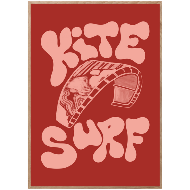 RED KITE SURF POSTER - mijosurf