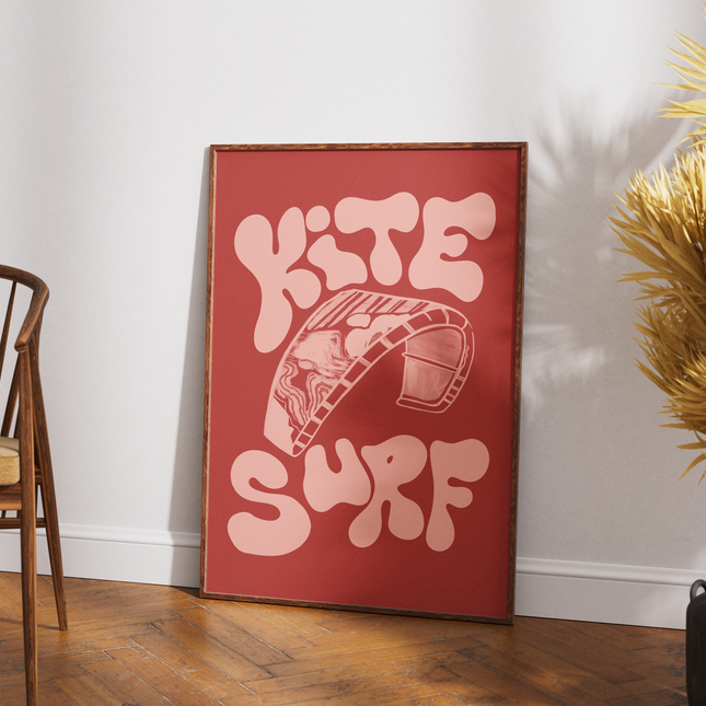 RED KITE SURF POSTER - mijosurf