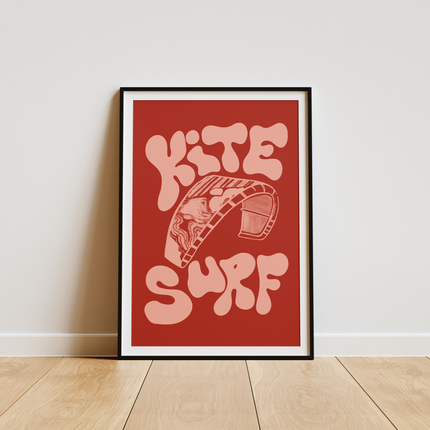 RED KITE SURF POSTER - mijosurf