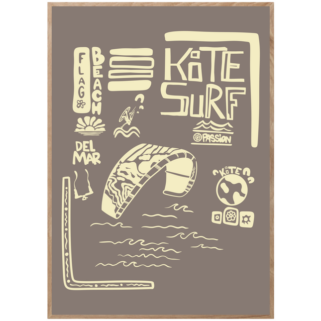 FLAG BEACH POSTER