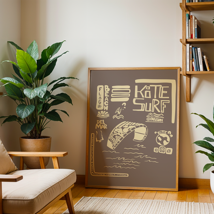FLAG BEACH POSTER
