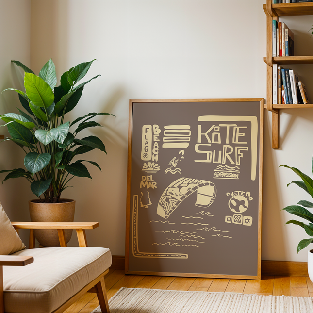 FLAG BEACH POSTER