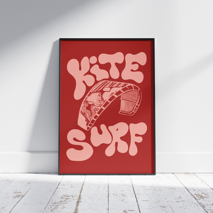 RED KITE SURF POSTER - mijosurf