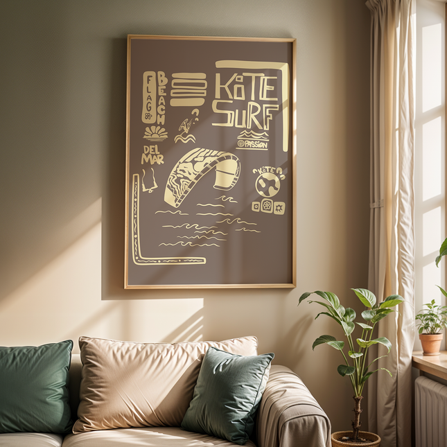 FLAG BEACH POSTER