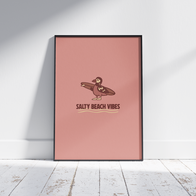 SURF PINGUIN POSTER