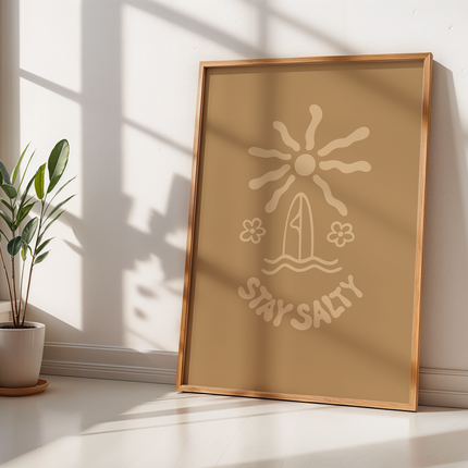 STAY SALTY POSTER