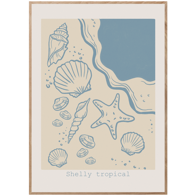 SHELLY TROPICAL POSTER