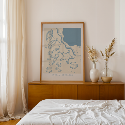 SHELLY TROPICAL POSTER
