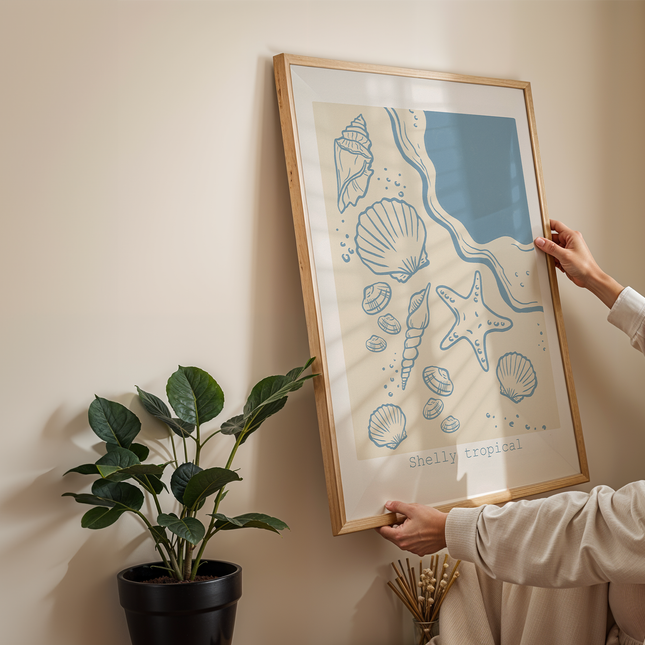 SHELLY TROPICAL POSTER