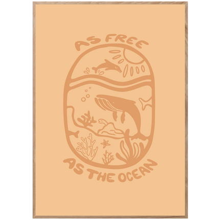 FREE AS THE OCEAN POSTER