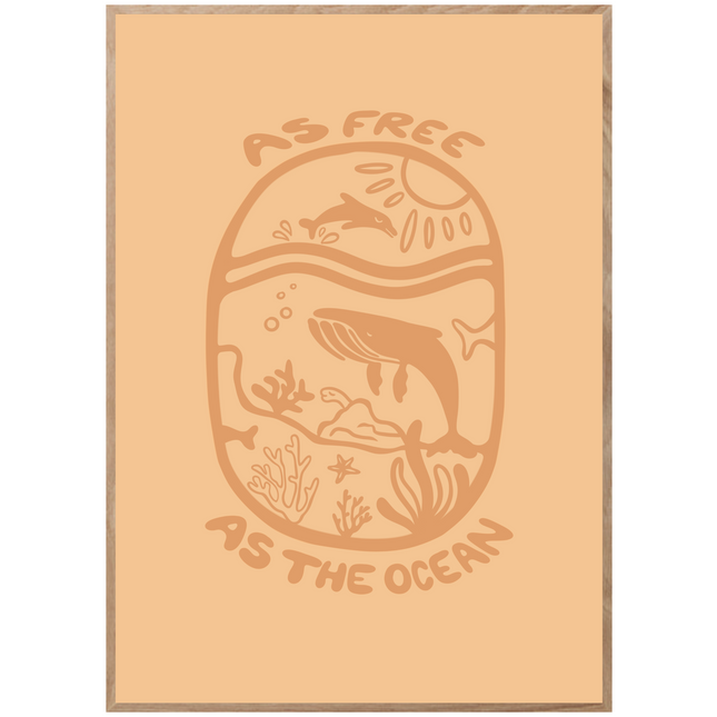 FREE AS THE OCEAN POSTER