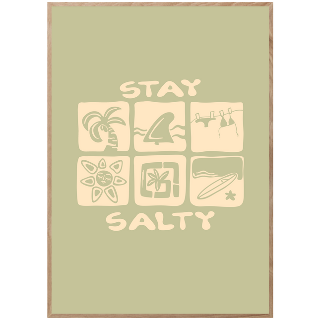 STAY SALTY ICONS POSTER