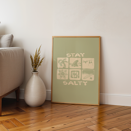 STAY SALTY ICONS POSTER