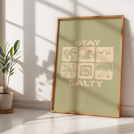 STAY SALTY ICONS POSTER