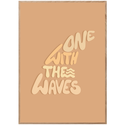 ONE WITH THE WAVES POSTER