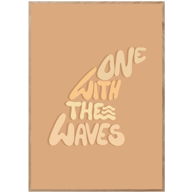 ONE WITH THE WAVES POSTER