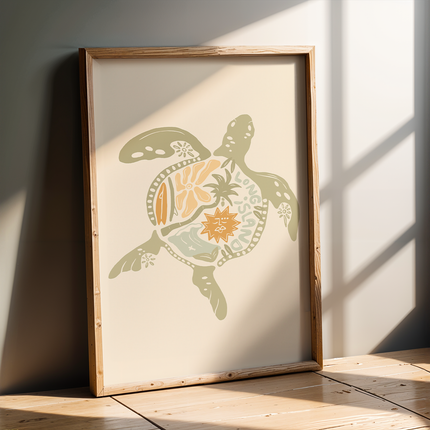 TURTLE BOHO POSTER
