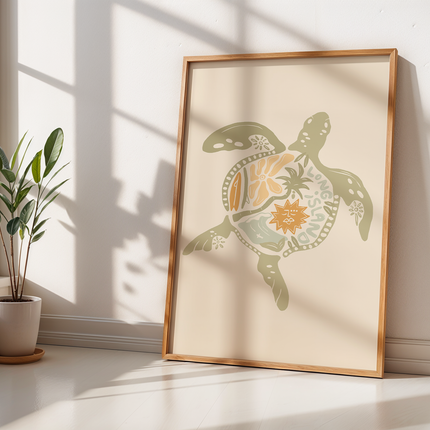 TURTLE BOHO POSTER