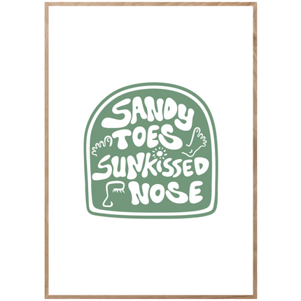 SANDY TOES POSTER