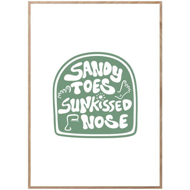 SANDY TOES POSTER