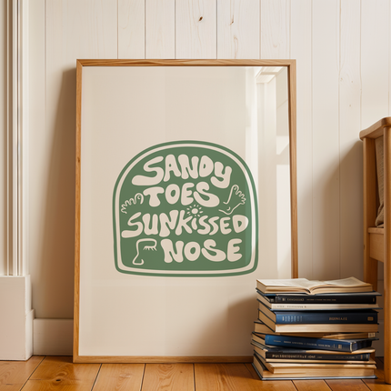 SANDY TOES POSTER