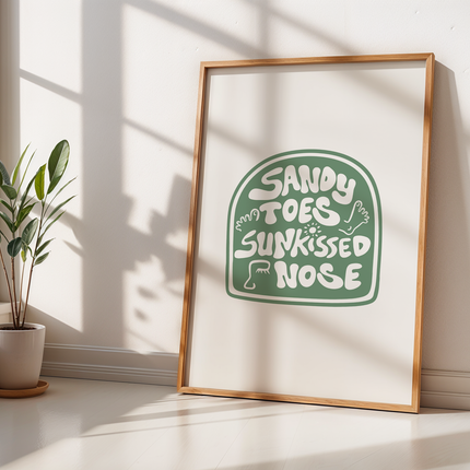 SANDY TOES POSTER