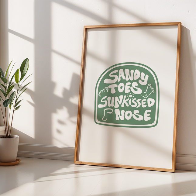 SANDY TOES POSTER
