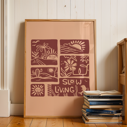 SLOW LIVING POSTER